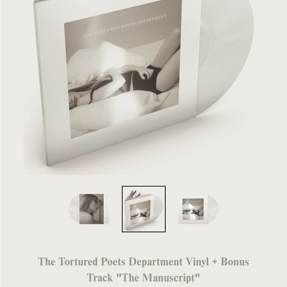 Taylor Swift Tortured Poets Dept Vinyl with Bonus “The Manuscript” - Picture 1 of 5